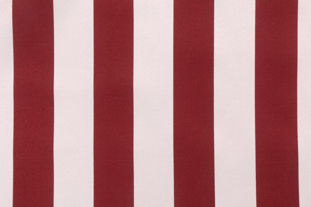 Classic Canopy Stripe Outdoor Pillow Cover in Burgundy - Available in Bolster, Throw, Lumbar, and Euro Sham Cover Sizes