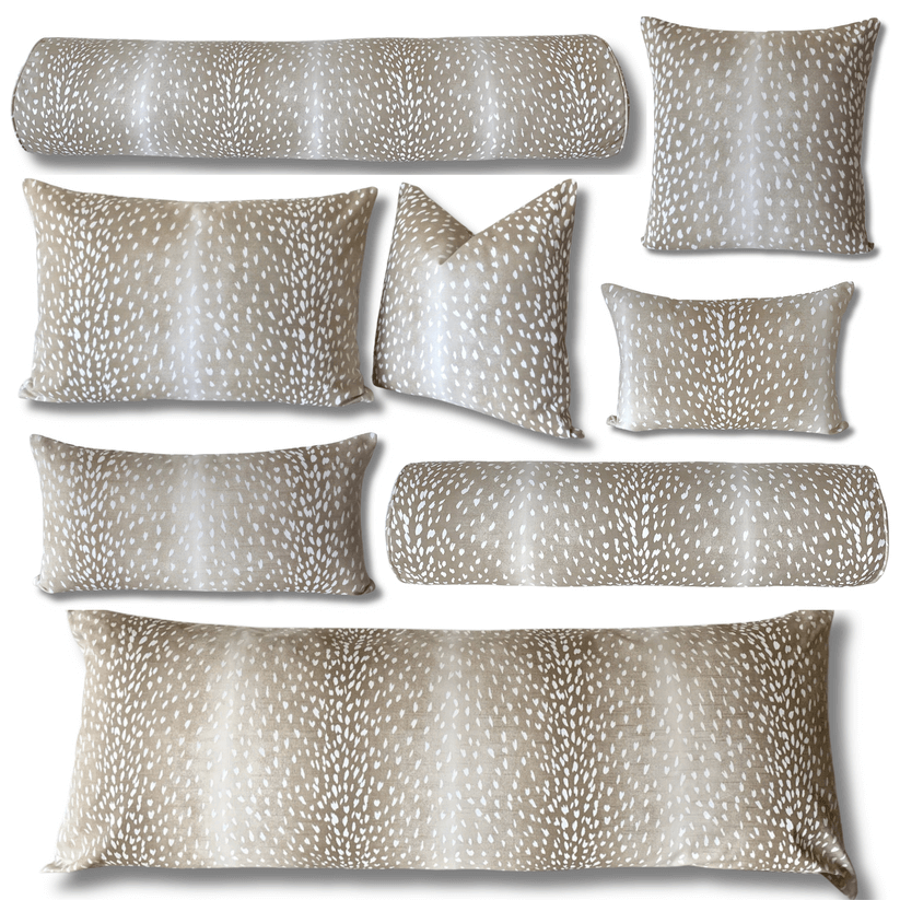 Vern Yip Authentic Antelope Pillow Cover in Fawn - Available in Multiple Sizes and Pillow Styles