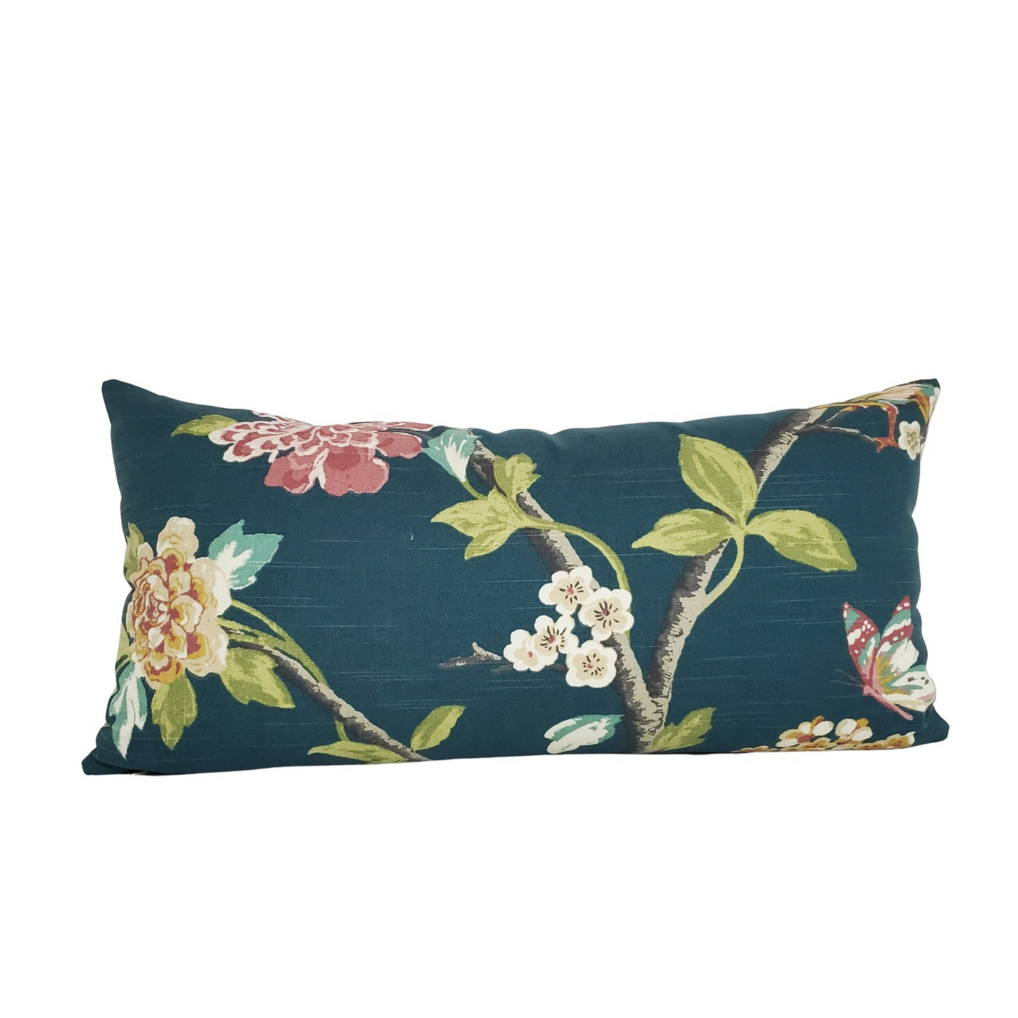 30% off Dwellstudio Helene Jade Lumbar Pillow Cover - 12x24 Floral Bird Lumbar Pillow Cover