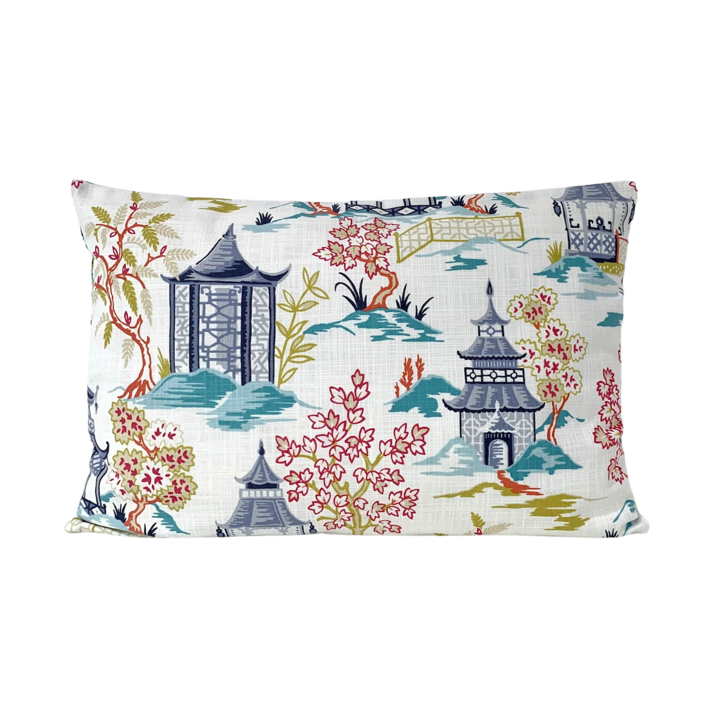 Ballard Design Soki Blue Pillow Cover - Available in Bolster, Lumbar, Throw, and Euro Sham Cover