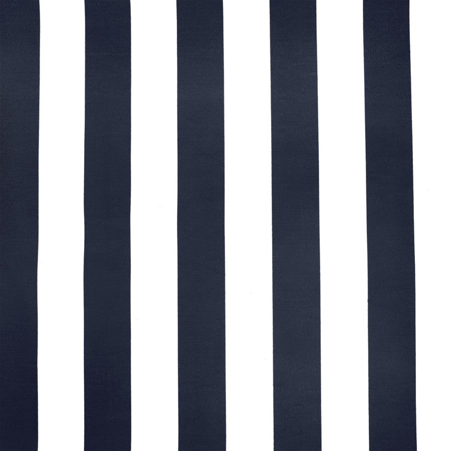 Classic Canopy Stripe Outdoor Pillow Cover in Navy - Available in Bolster, Throw, Lumbar, and Euro Sham Cover Sizes