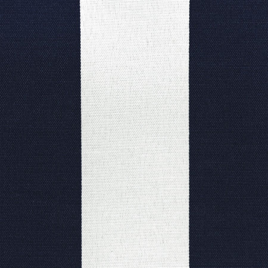 Classic Canopy Stripe Outdoor Pillow Cover in Navy - Available in Bolster, Throw, Lumbar, and Euro Sham Cover Sizes