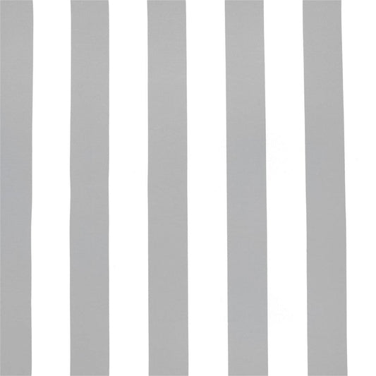 Classic Canopy Stripe Outdoor Pillow Cover in Grey - Available in Bolster, Throw, Lumbar, and Euro Sham Cover Sizes