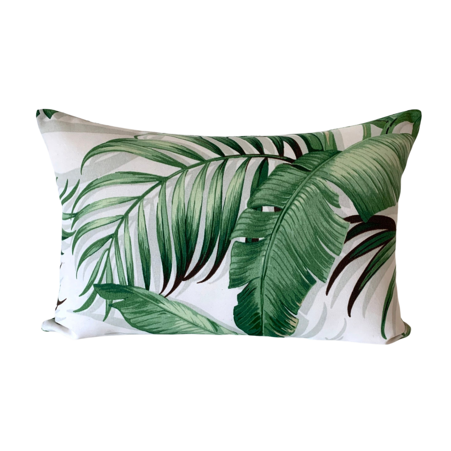 Tommy Bahama Palmiers Outdoor Pillow Cover in Verde - Tropical Palm Leaf  / Available in Throw, Lumbar, Bolster Pillow Covers