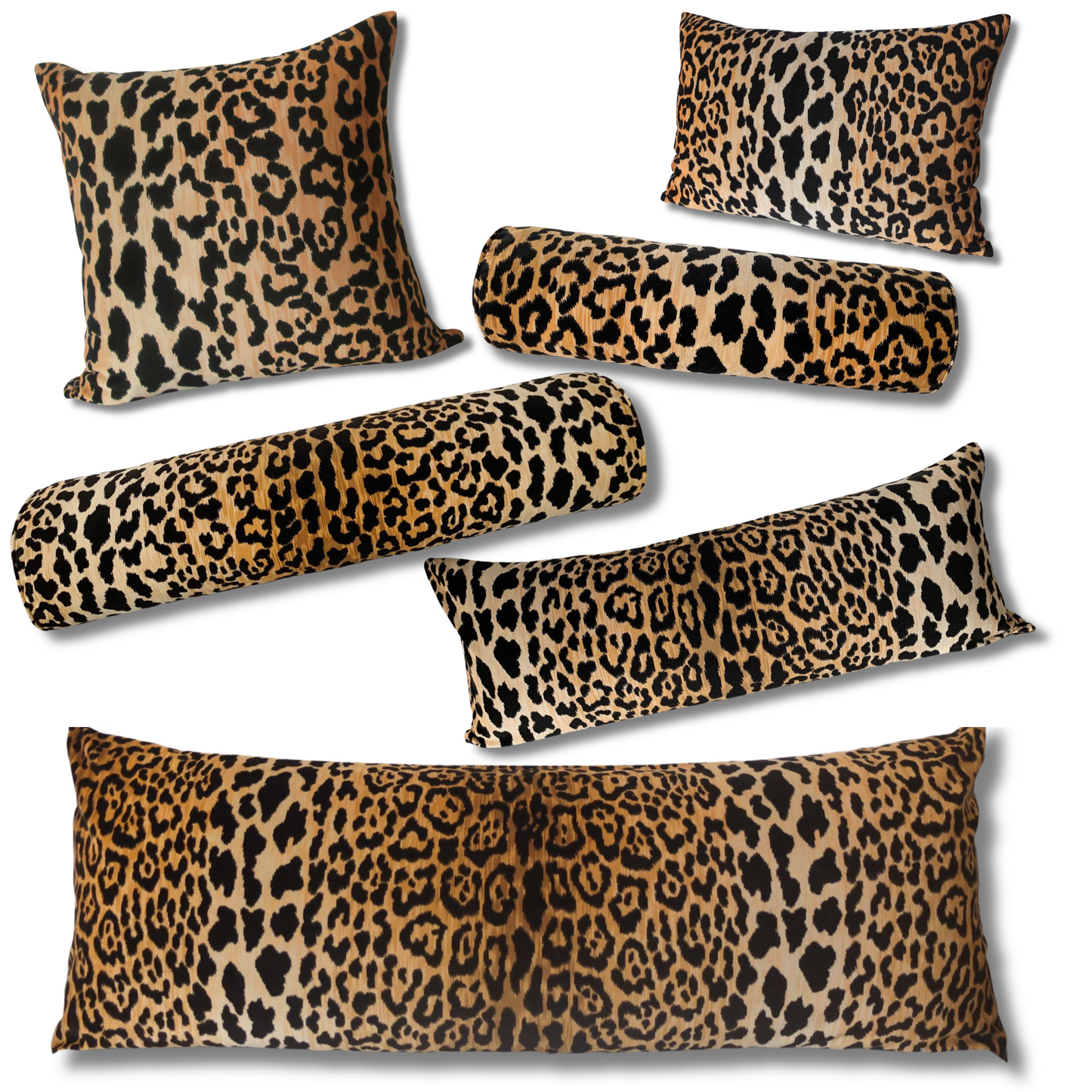 Ballard Designs Serengeti Leopard Pillow Cover - Long Lumbar Throw Bolster Pillow Cover