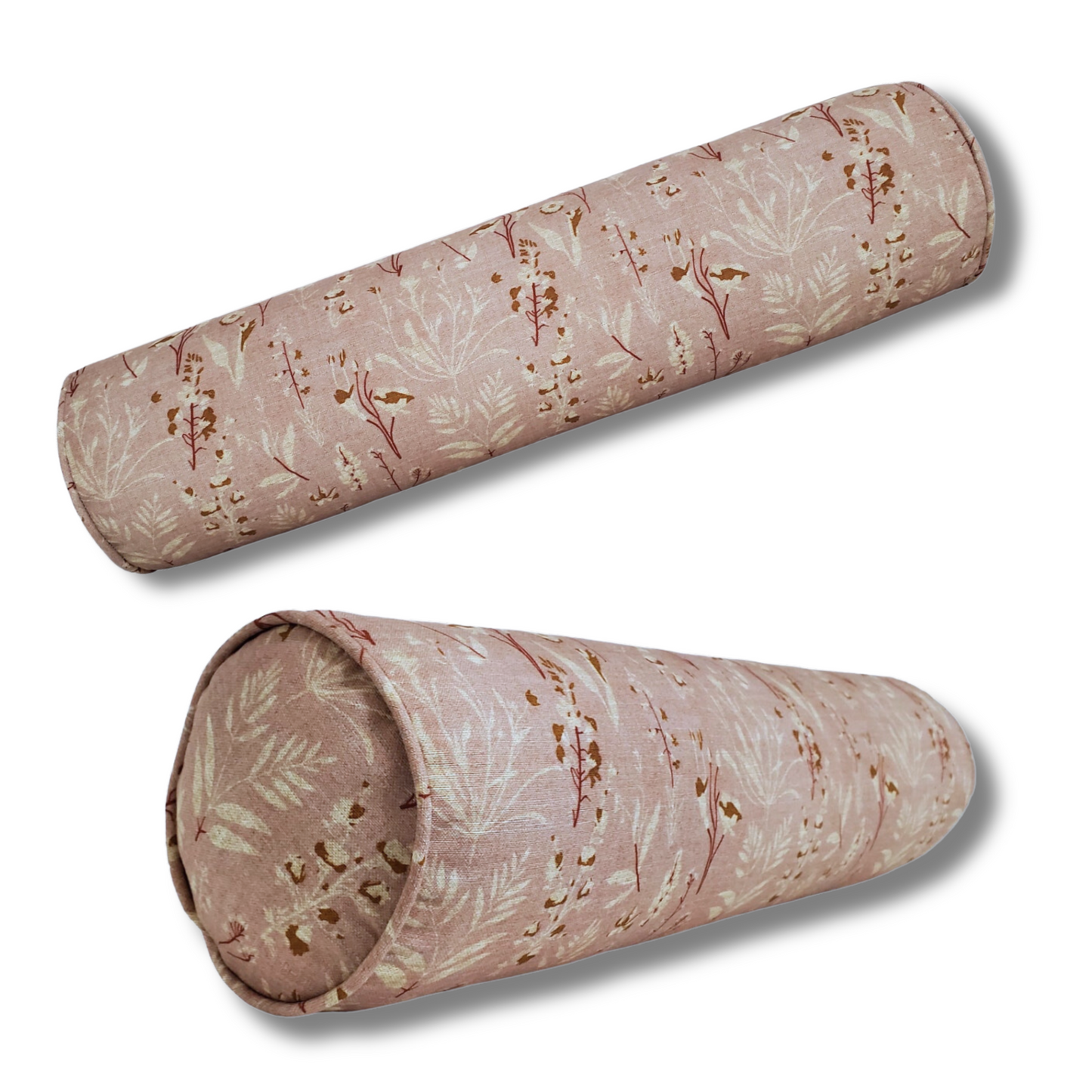 Wildflower Botanical Floral Print Pillow Cover in Blush Pink - Available in Bolster, Throw, Lumbar, Euro Sham