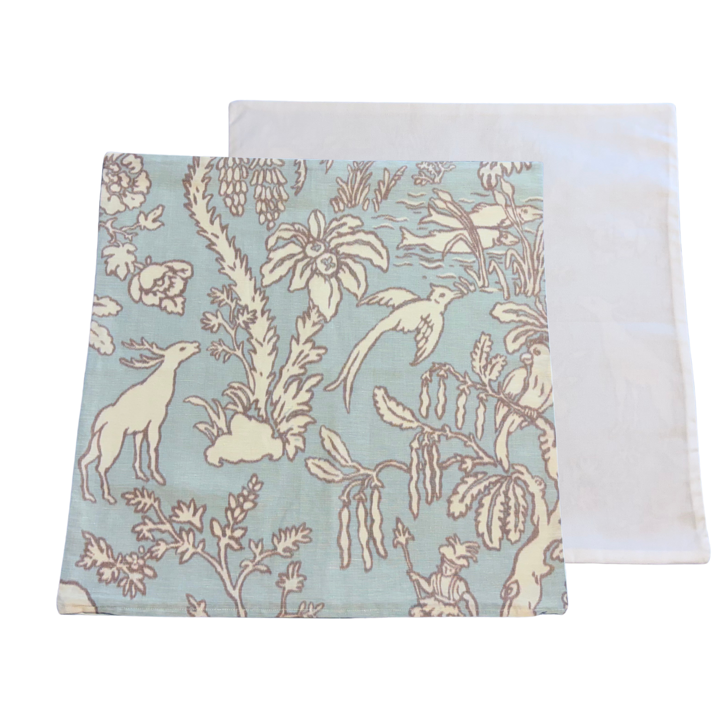 20x20 Brunschwig & Fils Les Animaux Warp Print - Throw Pillow Cover - 50% off