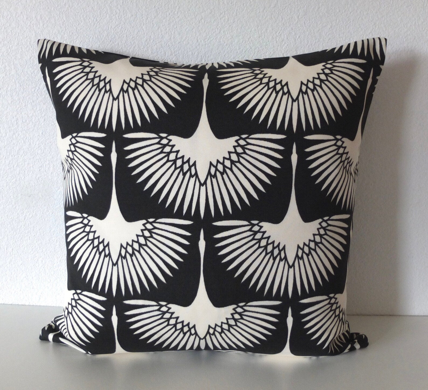 Genevieve Gorder Flock Outdoor Pillow Cover in Midnight / Available in Throw, Lumbar, Bolster Pillow Covers