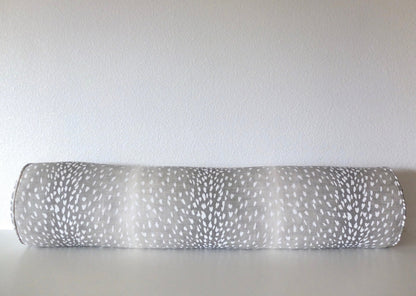 Ballard Designs Antelope Pillow Cover in Grey - Available in Bolster, Lumbar, Throw, Euro Sham Sizes