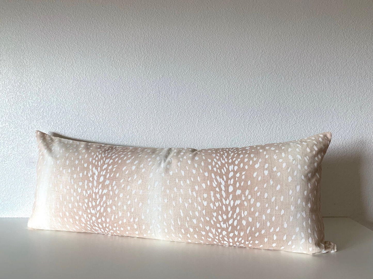 Ballard Designs Antelope Pillow Cover in Blush Pink - Available in Throw, Lumbar, Bolster, Euro Sham Sizes