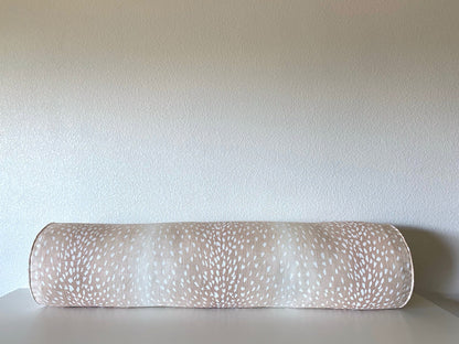 Ballard Designs Antelope Pillow Cover in Blush Pink - Available in Throw, Lumbar, Bolster, Euro Sham Sizes