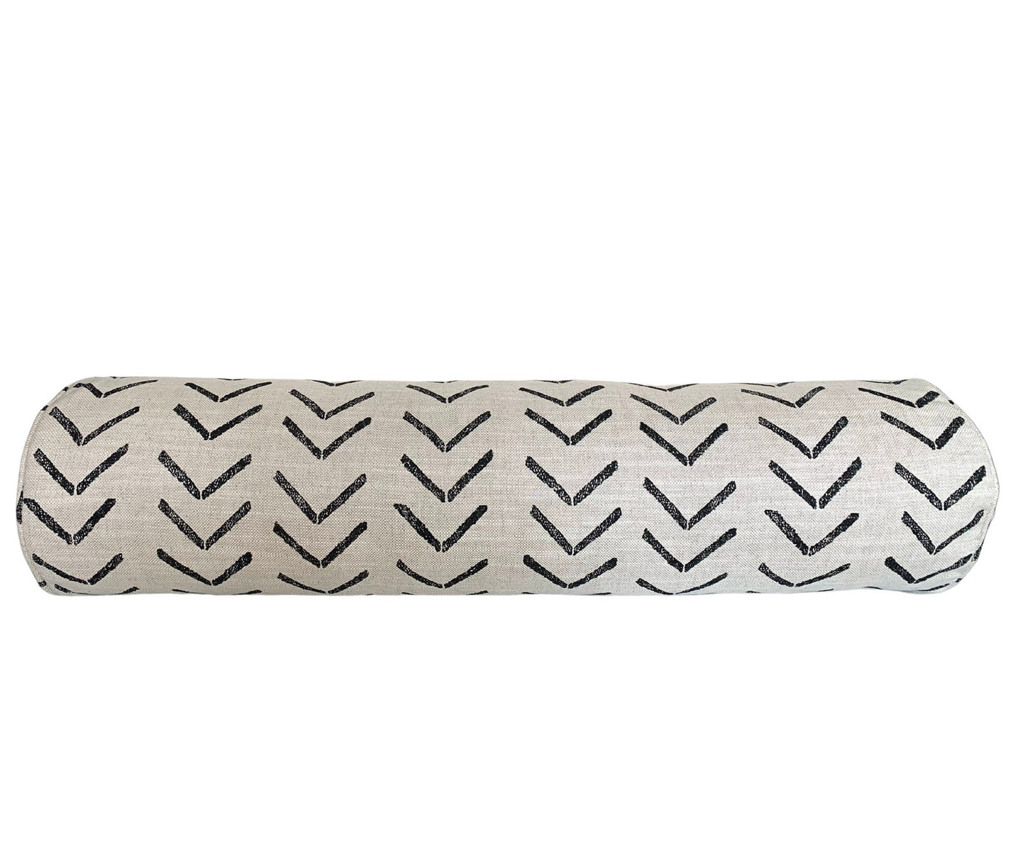 30% off Mali Mud Cloth Black Arrows Bolster Pillow Cover - 9x36 King Bed Bolster Pillow Cover