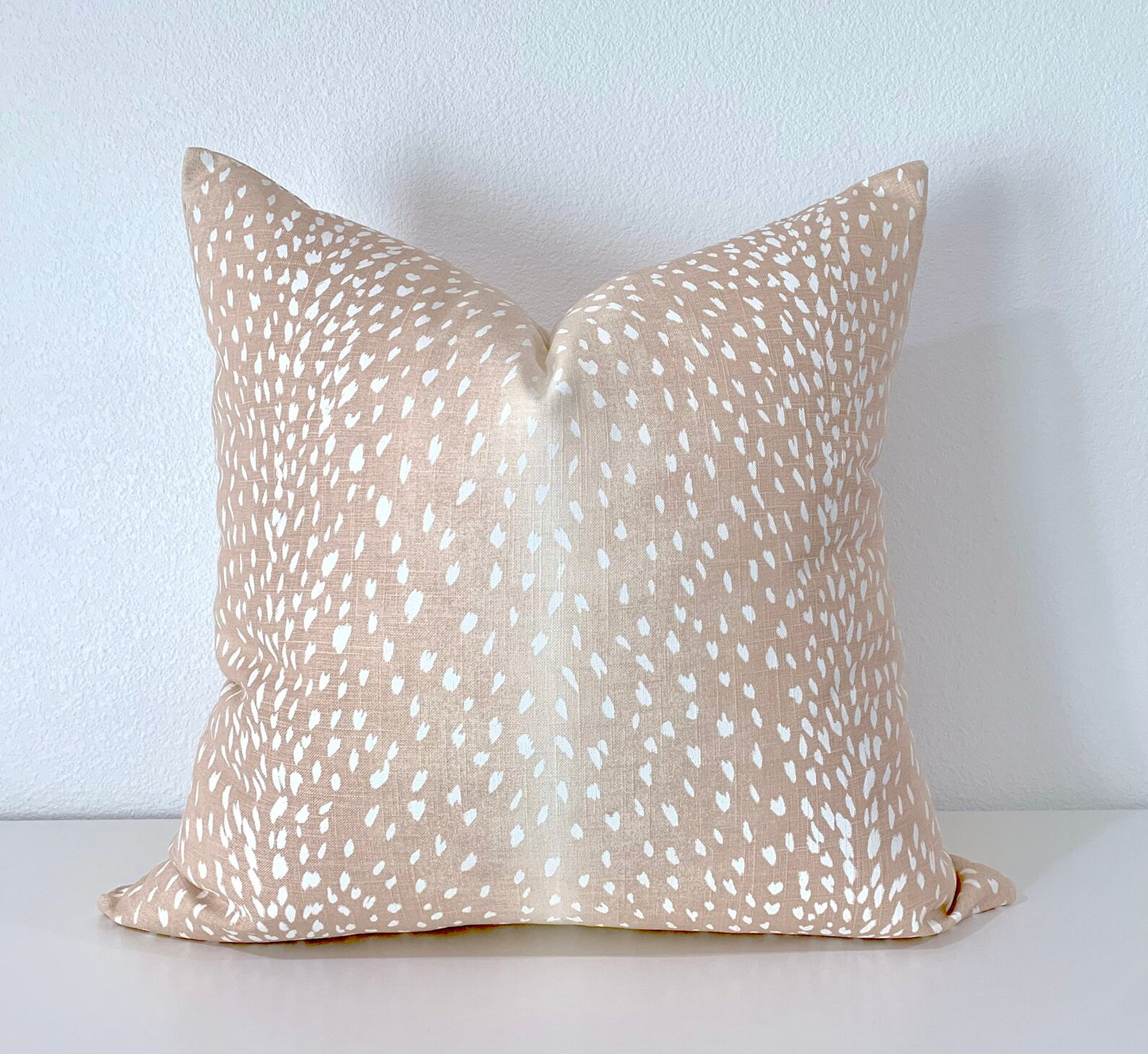 Ballard Designs Antelope Pillow Cover in Blush Pink - Available in Throw, Lumbar, Bolster, Euro Sham Sizes