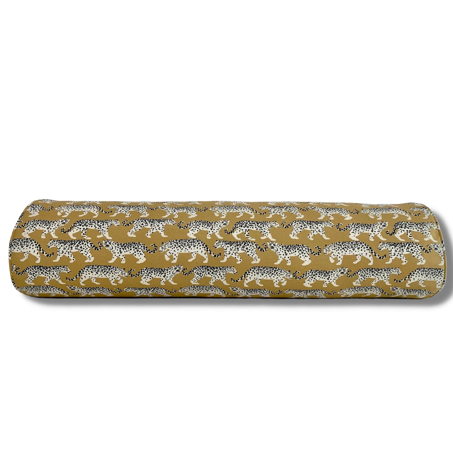 Walking on the Wild Side Outdoor Pillow Cover in Gold - OEKO TEX Sustainable / Available in Throw, Lumbar, Bolster Pillow Covers