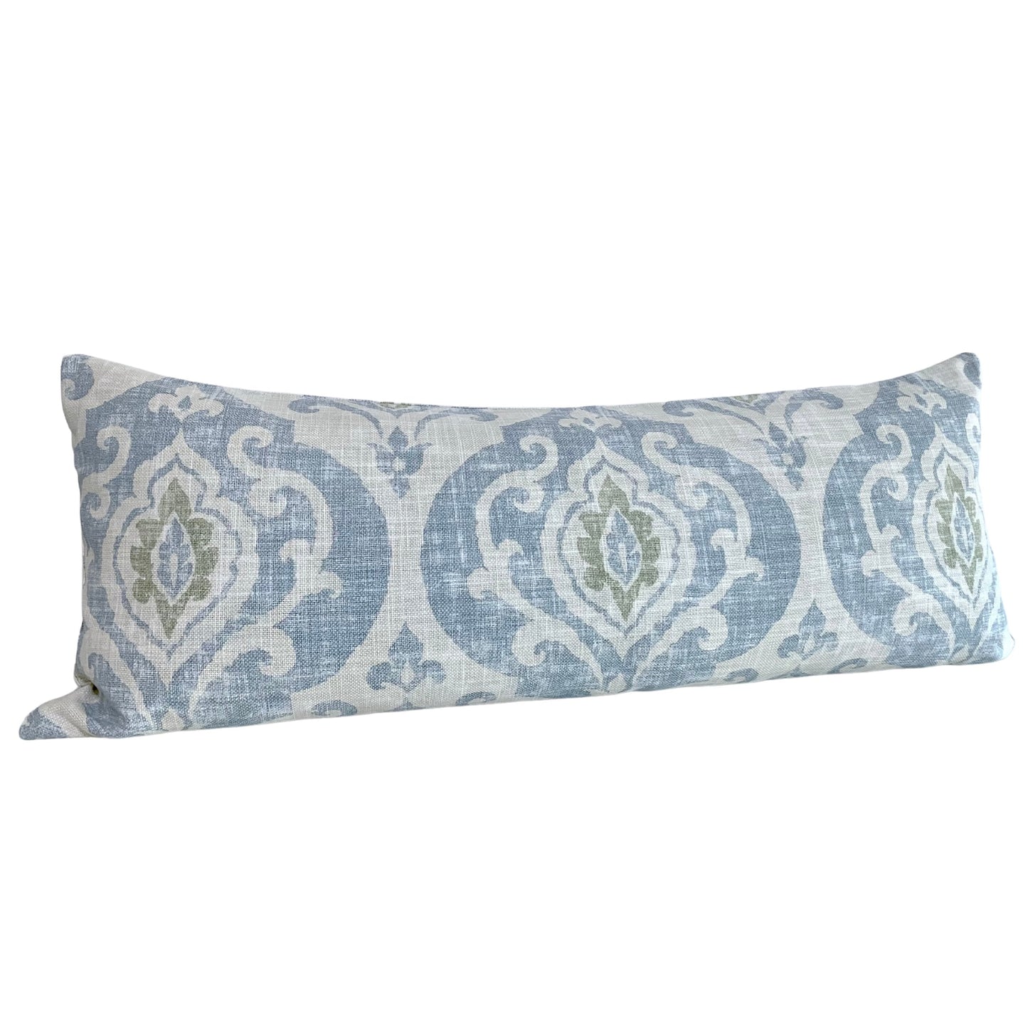 Ballard Designs Arryanna Pillow Cover in Spa - Modern Traditional Damask Motif - Available in Bolster, Lumbar, Throw, Euro Sham Sizes