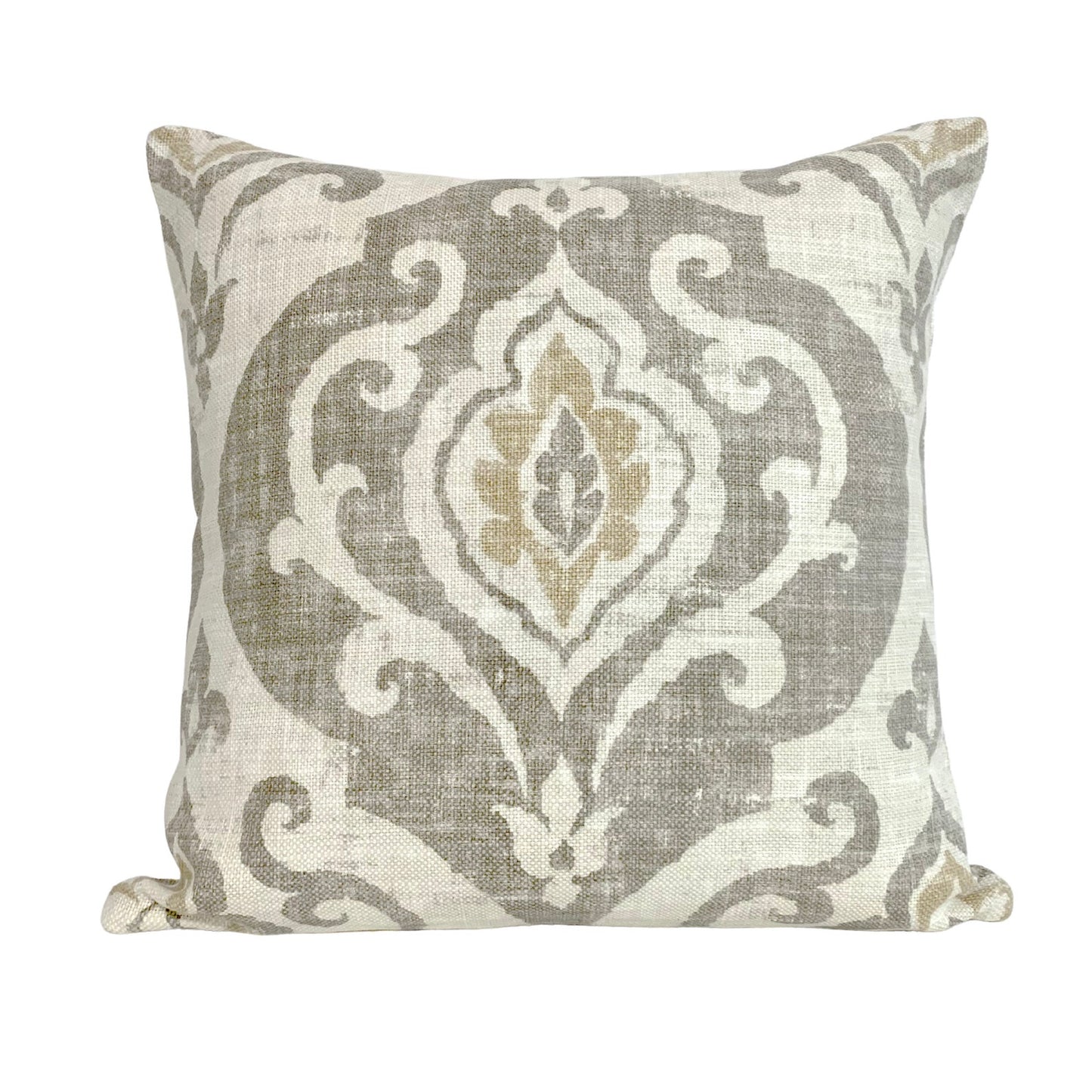 Ballard Designs Arryanna Pillow Cover in Taupe - Available in Throw Pillow, Lumbar Pillow, Bolster Pillow Sizes