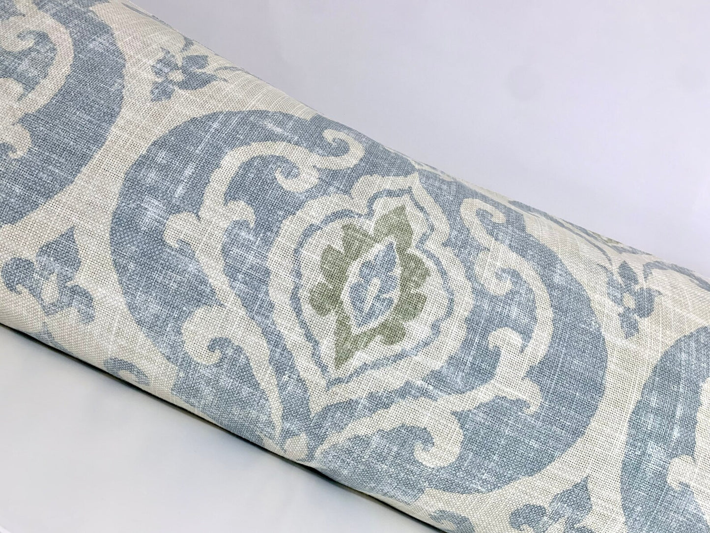 Ballard Designs Arryanna Pillow Cover in Spa - Modern Traditional Damask Motif - Available in Bolster, Lumbar, Throw, Euro Sham Sizes