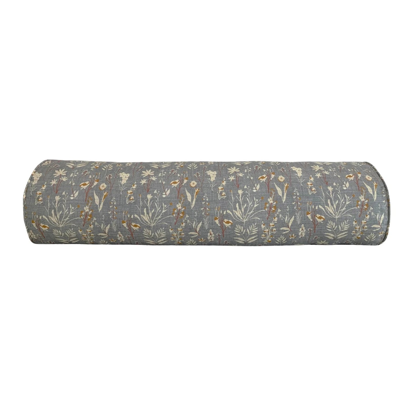Designer Holli Zollinger Wildflower Pillow Cover in Grey Terracotta - Available in Bolster, Throw, Lumbar, Euro Sham