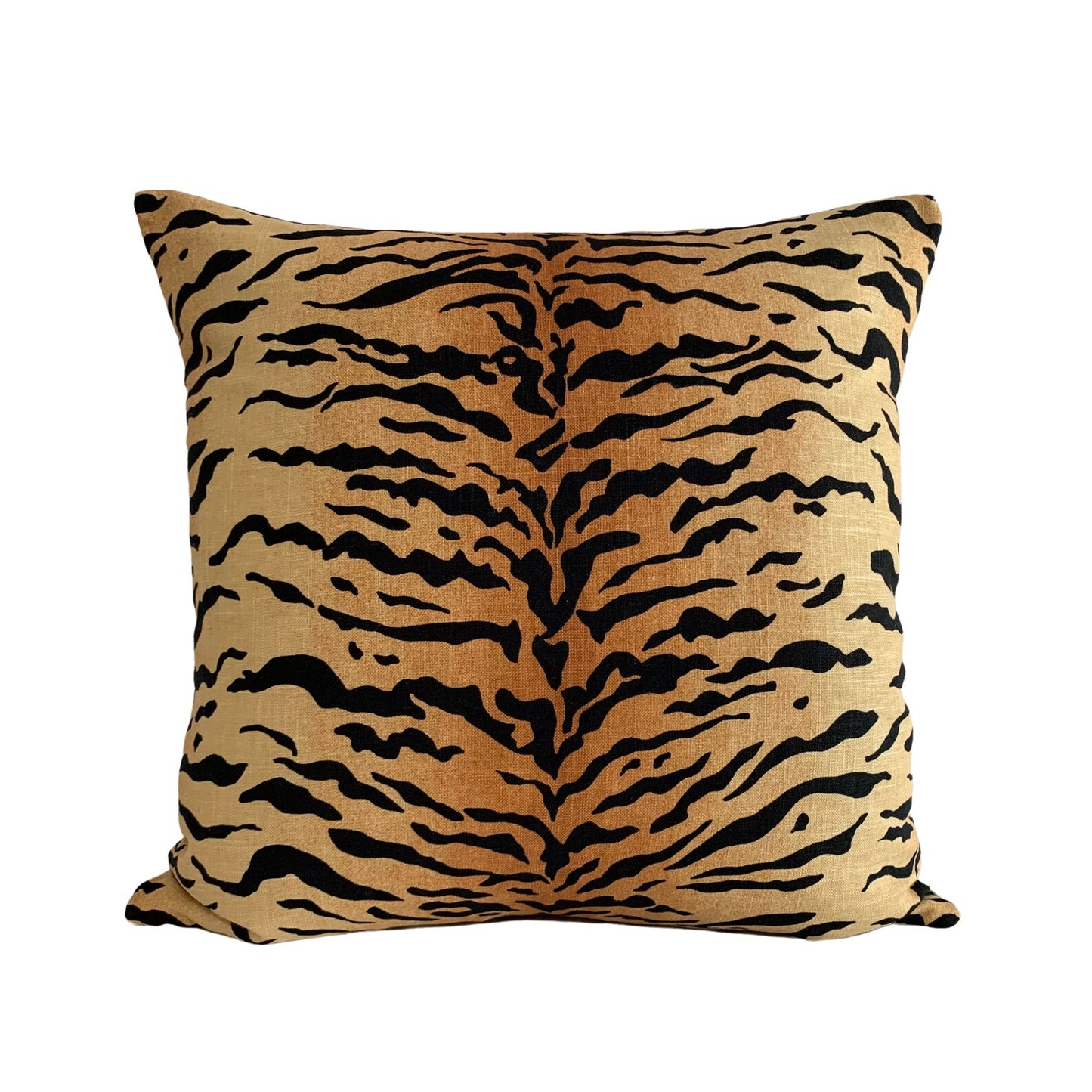 Vern Yip Amber Bengal Tiger Stripe Pillow Cover - Available in Bolster, Lumbar, Throw, Euro Sham Sizes
