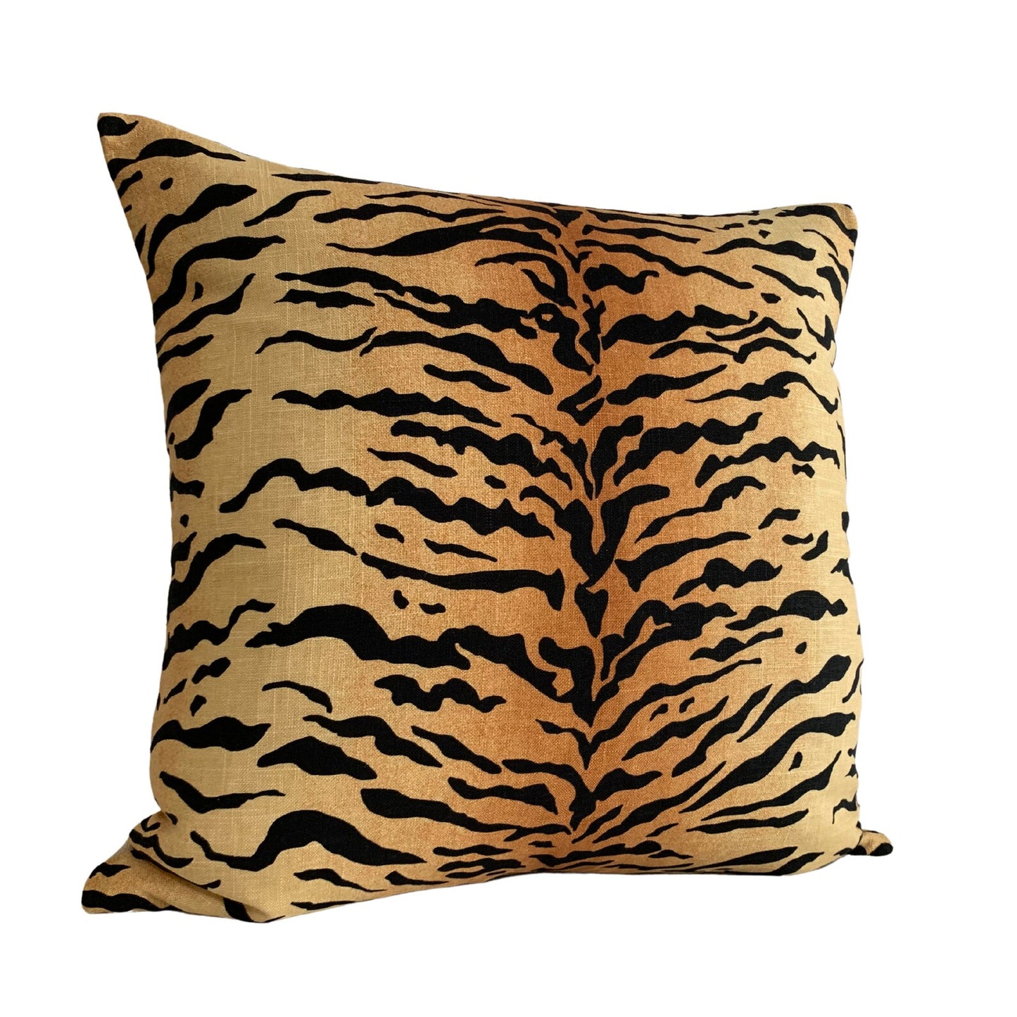 Vern Yip Amber Bengal Tiger Stripe Pillow Cover - Available in Bolster, Lumbar, Throw, Euro Sham Sizes