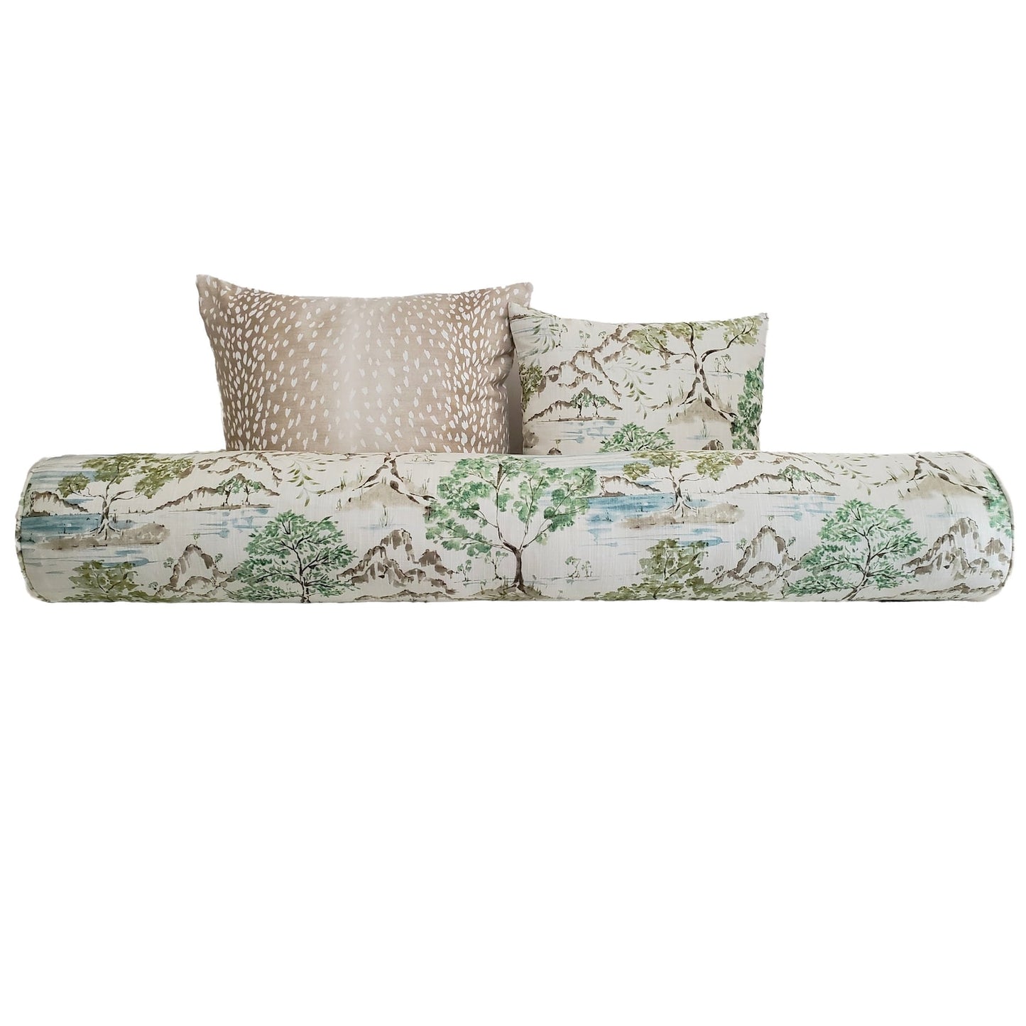 Ballard Designs Glenna Toile Pillow Cover in Willow - Available in Bolster, Lumbar, Throw, Euro Sham Sizes