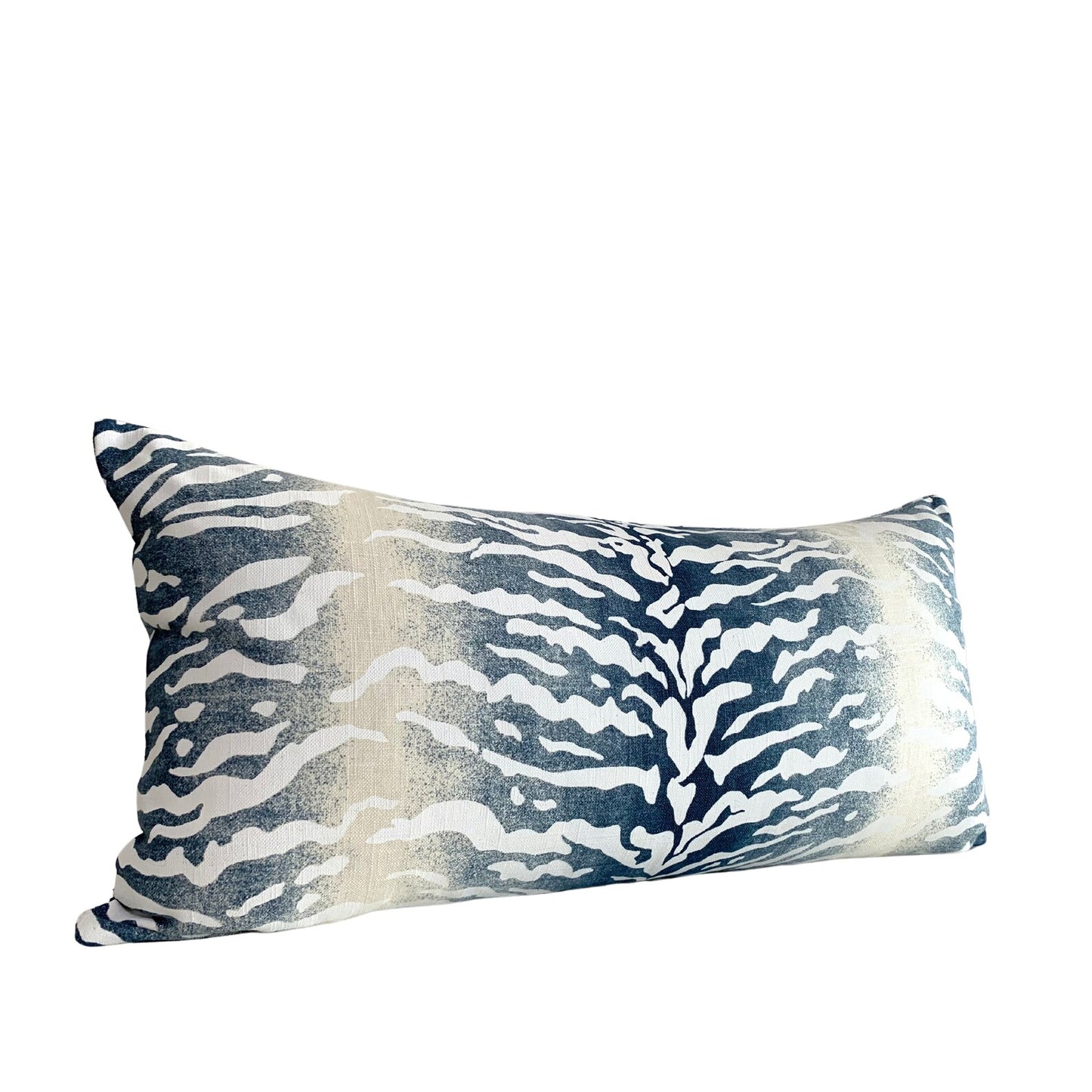 30% off Vern Yip Tiger Bengal Indigo Lumbar Pillow Cover - 12x24 Decorative Lumbar Pillow Cover
