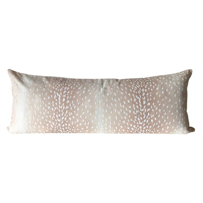 Ballard Designs Antelope Pillow Cover in Blush Pink - Available in Throw, Lumbar, Bolster, Euro Sham Sizes