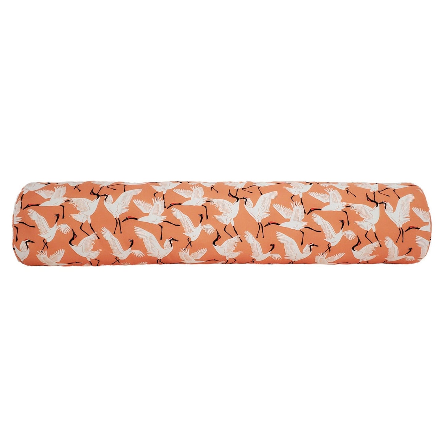 Novogratz Block Cranes Pillow Cover in Coral - OEKO TEX Sustainable / Available in Throw, Lumbar, Bolster Pillow Covers