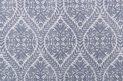 Geometric Trellis Pillow Cover in Indigo | Organic Modern Decor | Block Print Inspired | Available in Lumbar, Bolster, Throw, Euro Sham Sizes