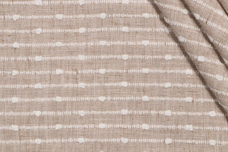 Sand Beige Striped Textured Pillow Cover - Available in Lumbar, Bolster, Throw, Euro Sham Styles