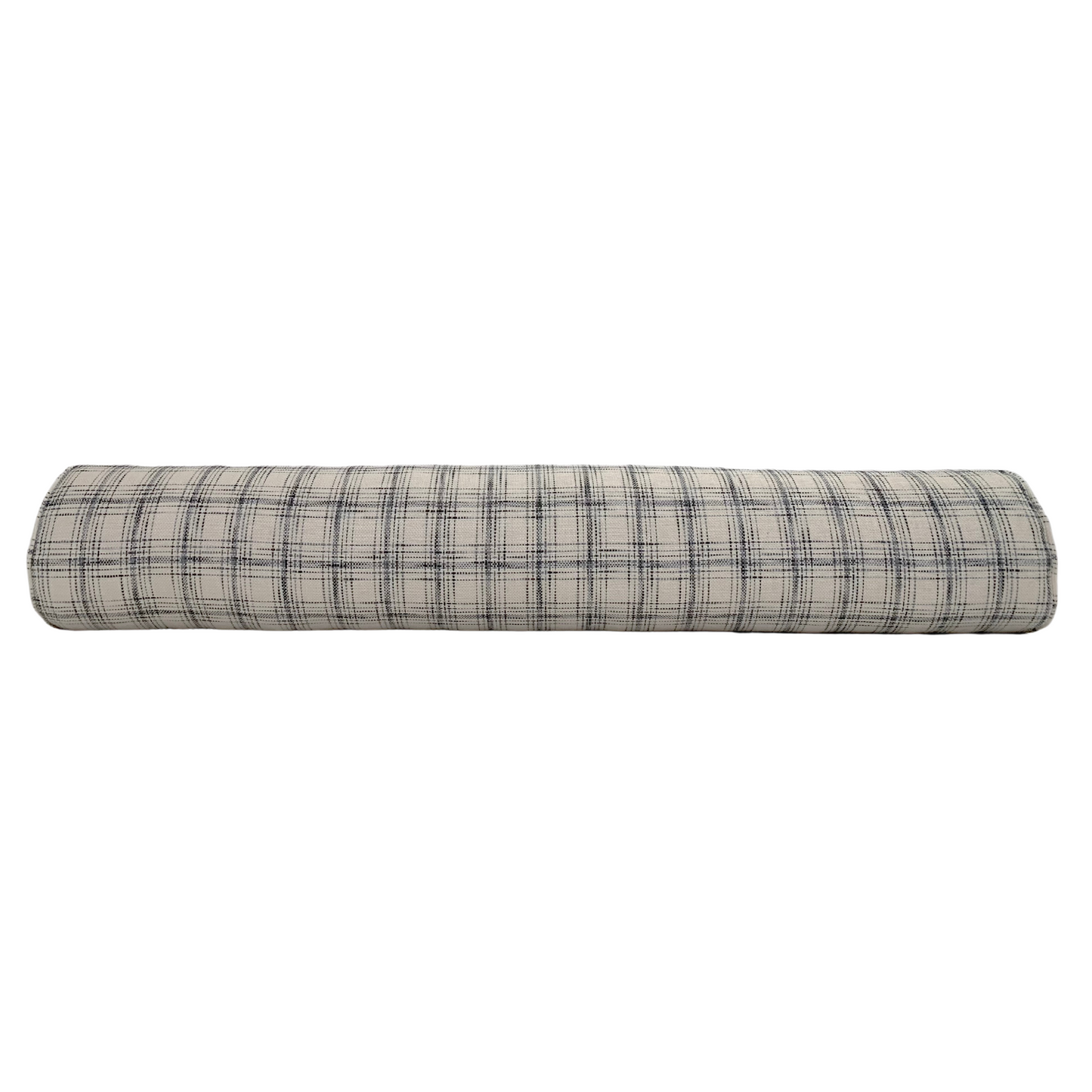 Eco Chic Woven Chenille Plaid Pillow Cover in Grey | Organic Modern Decor | Available in Bolster, Lumbar, Throw, Euro Sham Sizes