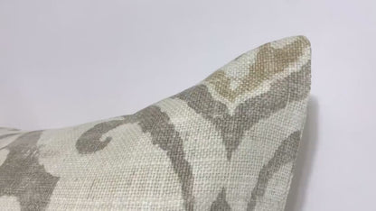 Ballard Designs Arryanna Pillow Cover in Taupe - Available in Throw Pillow, Lumbar Pillow, Bolster Pillow Sizes