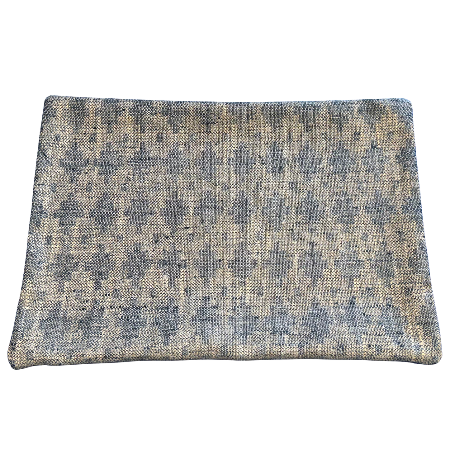 12x18 Dusty Teal Woven Jacquard Lumbar Pillow Cover | 30% Off