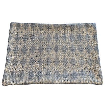 12x18 Dusty Teal Woven Jacquard Lumbar Pillow Cover | 30% Off
