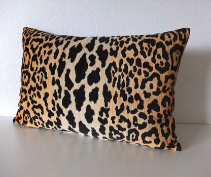 Ballard Designs Serengeti Leopard Pillow Cover - Long Lumbar Throw Bolster Pillow Cover