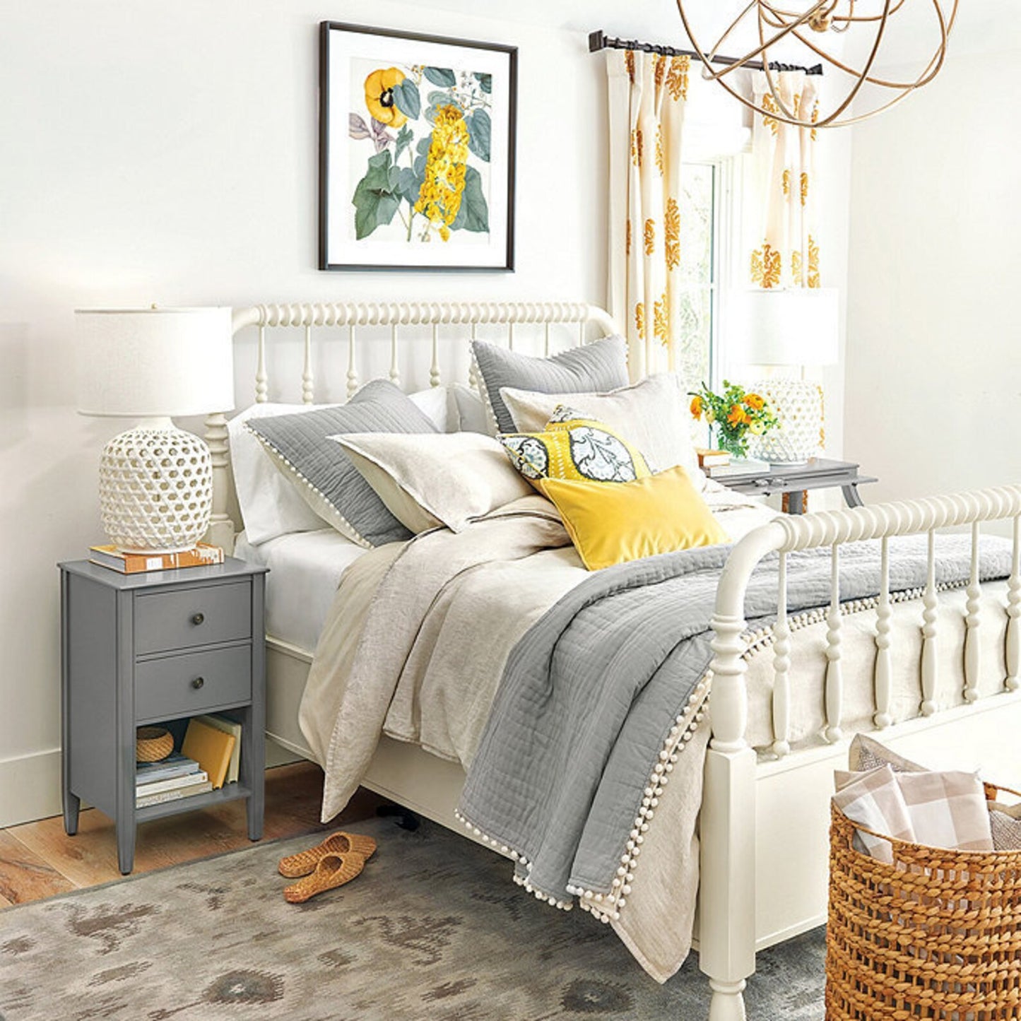 Dwell Studio Ogee Bolster Pillow Cover in Dandelion - 6x16  | 30% off