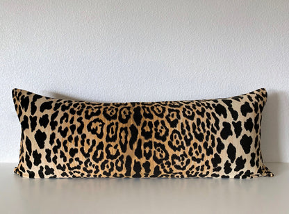 Ballard Designs Serengeti Leopard Pillow Cover - Long Lumbar Throw Bolster Pillow Cover