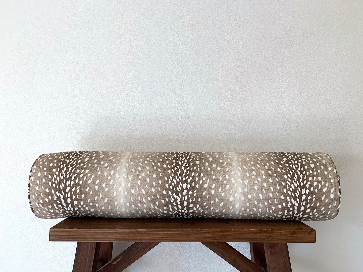 Ballard Designs Antelope Bolster Pillow Cover in Cocoa - 6x20  | 30% off