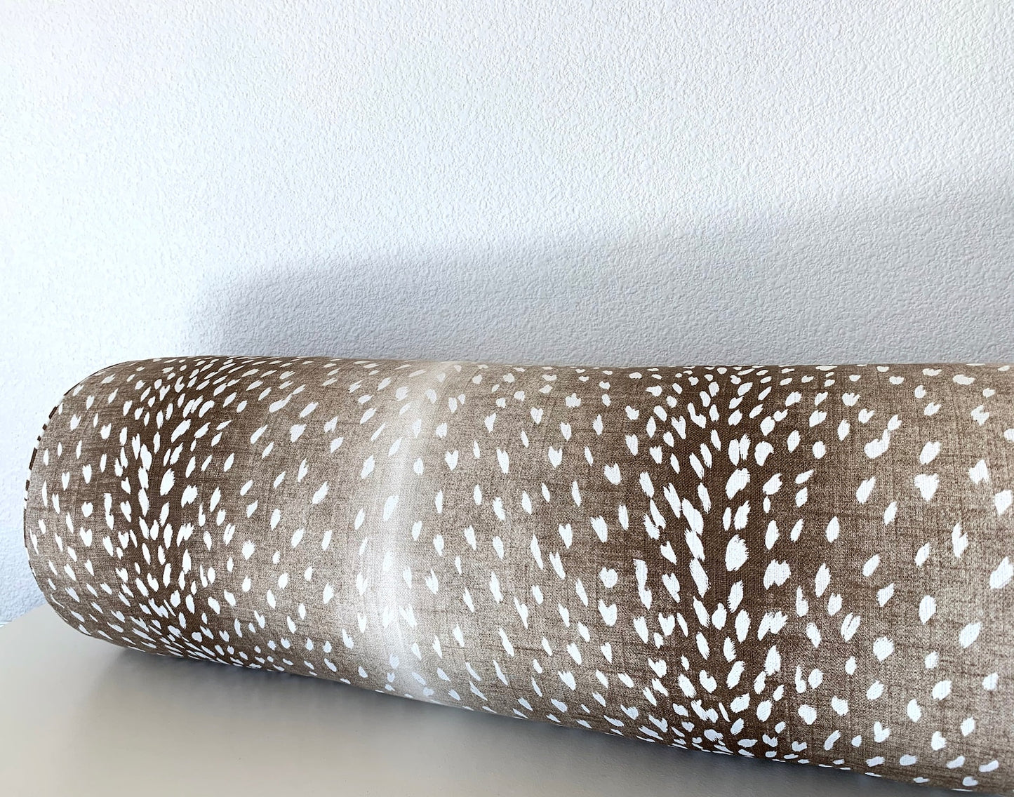 Ballard Designs Antelope Bolster Pillow Cover in Cocoa - 6x20  | 30% off