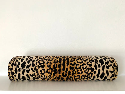 Ballard Designs Serengeti Leopard Pillow Cover - Long Lumbar Throw Bolster Pillow Cover