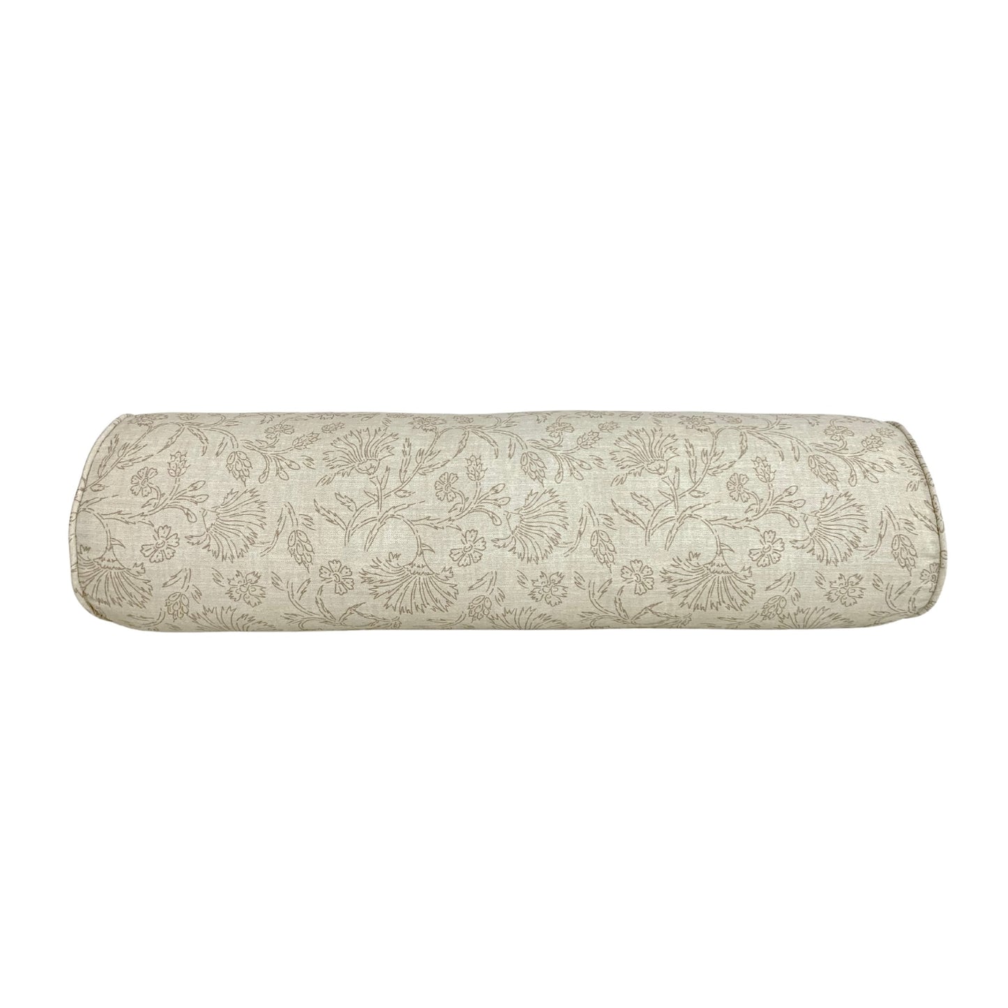 30% off Floral Kalami Linen Bolster Pillow Cover - 8x30 Long Bolster Pillow Cover