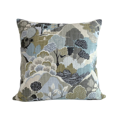 20x20 Modern Abstract Landscape Pillow Cover | 25% Off