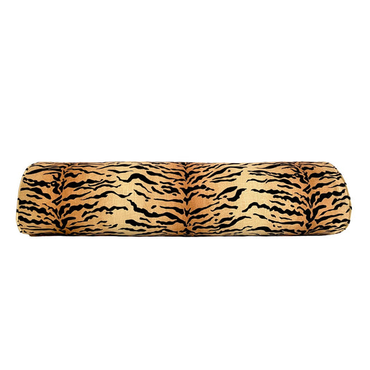 SALE | Vern Yip Amber Bengal Tiger Stripe Bolster Pillow Cover | 9x36 Bolster Cover | 25% Off