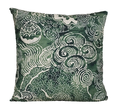 30% off Evergreen Fog Folkworld Temple Lion Throw Pillow Cover - 16x16 Decorative Throw Pillow Cover