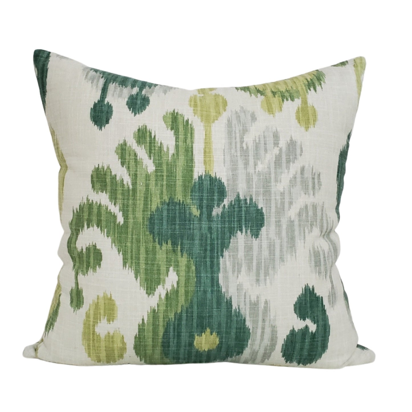 Ballard Designs Andros Ikat Pillow Cover in Blue / Available in Lumbar, Throw, Bolster, Euro Sham Pillow Cover