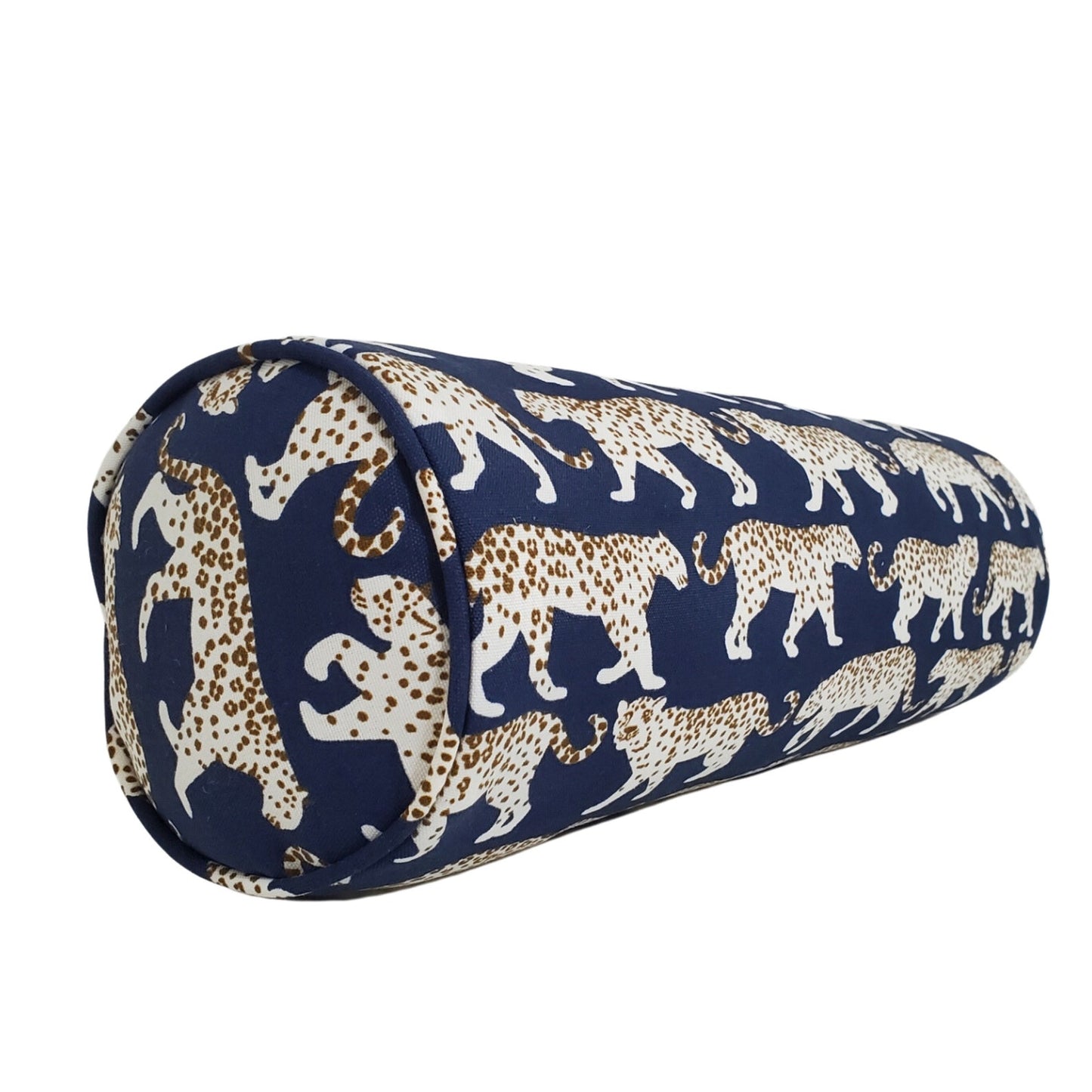 Walking on the Wild Side Outdoor Pillow Cover in Navy - OEKO TEX Sustainable / Available in Throw, Lumbar, Bolster Pillow Covers