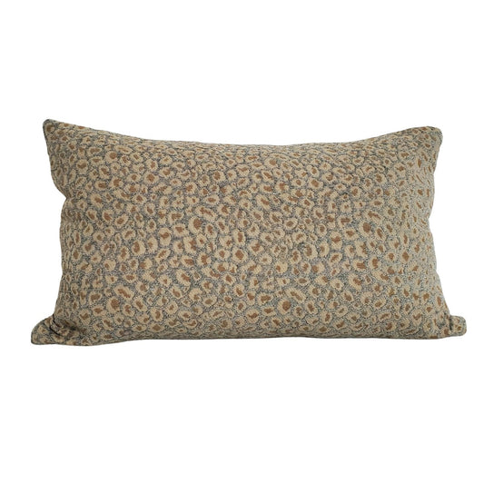 30% off Chenille Leopard Spots Lumbar Pillow Cover - 12x20 Decorative Lumbar Pillow Cover