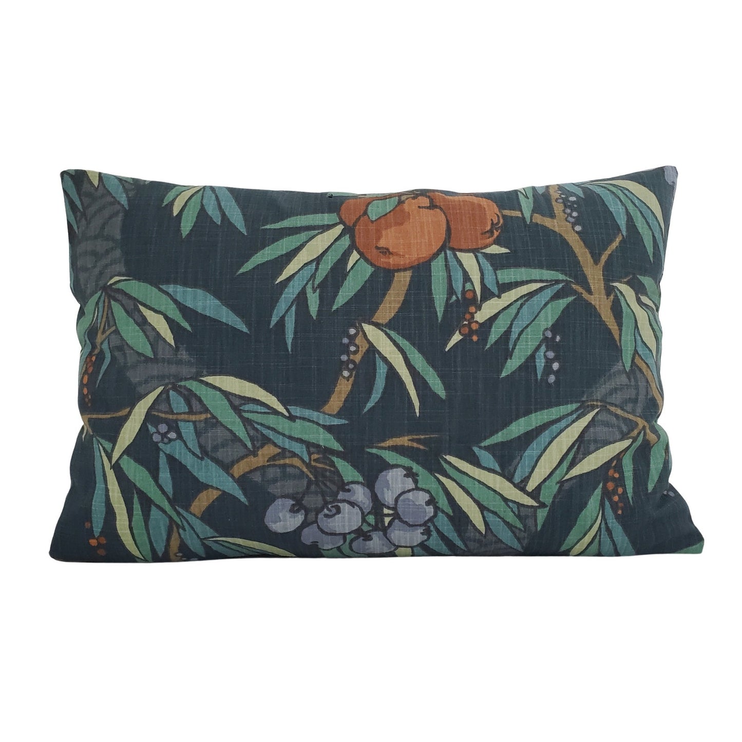 30% off Nouveau Fruit Teal Lumbar Pillow Cover - 16x24 Large Lumbar Pillow Cover