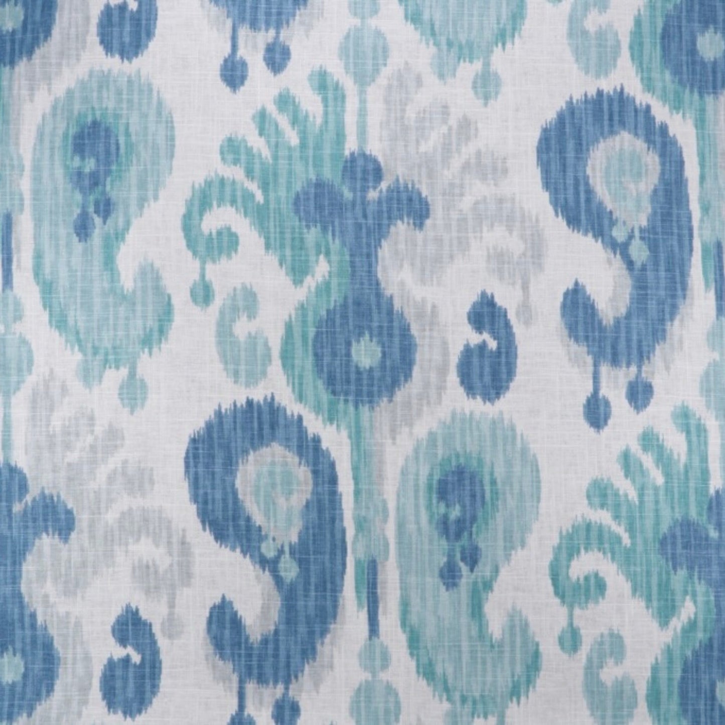 Ballard Designs Andros Ikat Pillow Cover in Blue / Available in Lumbar, Throw, Bolster, Euro Sham Pillow Cover