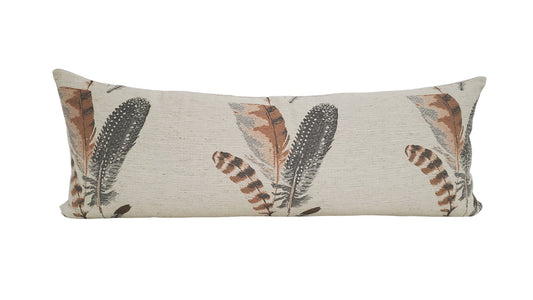 30% off Feather Dreams Lumbar Pillow Cover  - 14x36 Large Lumbar Pillow Cover